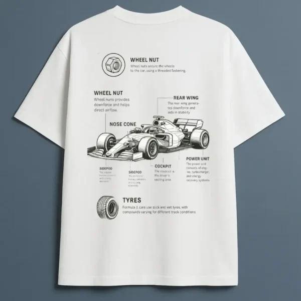 F1 OVERSIZED TEE (M) F1 OVERSIZED TEE