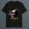 SKULL AND ROSE OVERSIZED TEE