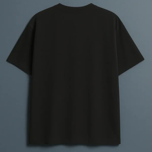 plain black back ADORE OVERSIZED TEE